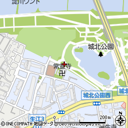 城北公園トイレ３周辺の地図