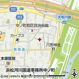 静岡県浜松市中央区中野町1024周辺の地図