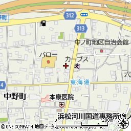 静岡県浜松市中央区中野町650周辺の地図