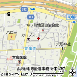 静岡県浜松市中央区中野町856周辺の地図