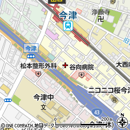 兵庫県西宮市今津水波町5周辺の地図