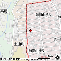 兵庫県神戸市東灘区御影山手6丁目2-8周辺の地図