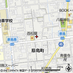 静岡県浜松市中央区原島町180周辺の地図
