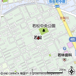 愛知県豊橋市曙町若松周辺の地図
