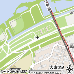 淀川河川公園トイレ１２周辺の地図