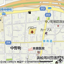静岡県浜松市中央区中野町640周辺の地図