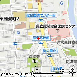 ブックオフ　尼崎東難波店周辺の地図