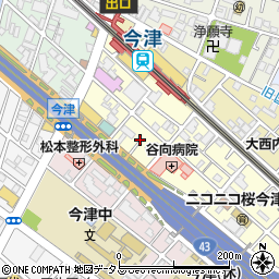 兵庫県西宮市今津水波町5-19周辺の地図