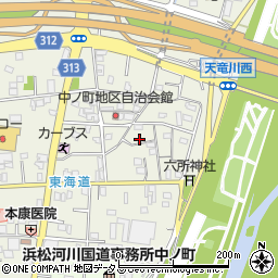 静岡県浜松市中央区中野町1025周辺の地図