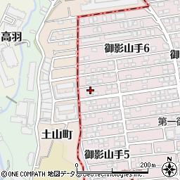 兵庫県神戸市東灘区御影山手6丁目2-17周辺の地図