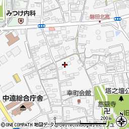 静岡県磐田市幸町周辺の地図