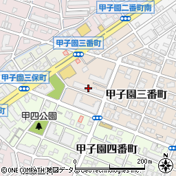 パロス甲子園三番町Ｂ棟周辺の地図