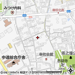 静岡県磐田市幸町周辺の地図