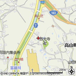 奈良県生駒市高山町7776周辺の地図
