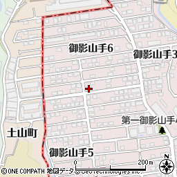 兵庫県神戸市東灘区御影山手6丁目1-15周辺の地図