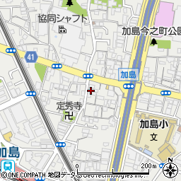 大阪府大阪市淀川区加島周辺の地図