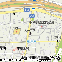 静岡県浜松市中央区中野町843周辺の地図