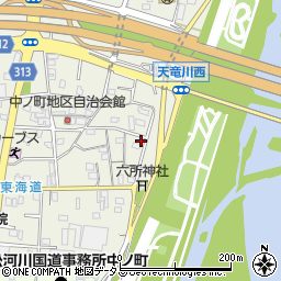 静岡県浜松市中央区中野町1084周辺の地図