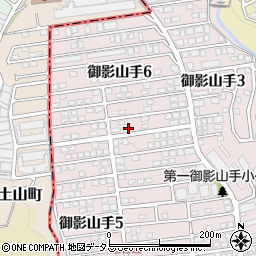 兵庫県神戸市東灘区御影山手6丁目1-13周辺の地図