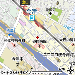 兵庫県西宮市今津水波町4-14周辺の地図