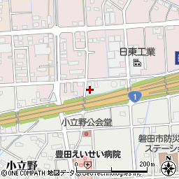 静岡県磐田市小立野45周辺の地図