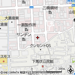 浦川倉庫周辺の地図