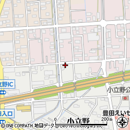 静岡県磐田市小立野451周辺の地図