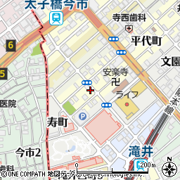 ピー・ゾーン関西医大前駐車場周辺の地図