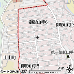 兵庫県神戸市東灘区御影山手6丁目1-20周辺の地図