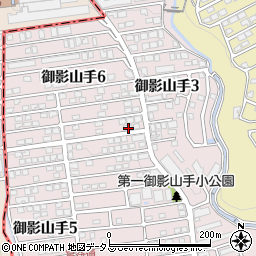 兵庫県神戸市東灘区御影山手6丁目1-3周辺の地図