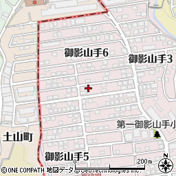 兵庫県神戸市東灘区御影山手6丁目1-22周辺の地図