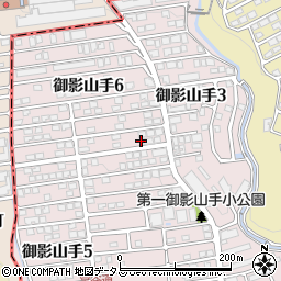 兵庫県神戸市東灘区御影山手6丁目1-6周辺の地図