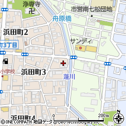 兵庫県尼崎市浜田町3丁目26周辺の地図