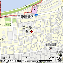 大阪府大阪市淀川区三津屋北周辺の地図