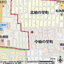 大阪府大東市中楠の里町3-14周辺の地図