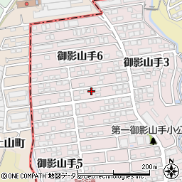 兵庫県神戸市東灘区御影山手6丁目1-25周辺の地図