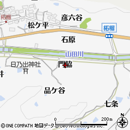 京都府精華町（相楽郡）柘榴（門脇）周辺の地図