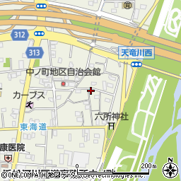 静岡県浜松市中央区中野町1034周辺の地図