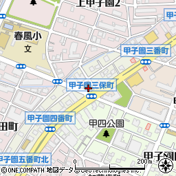 神戸屋甲子園店周辺の地図