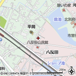 兵庫県加古川市平岡町八反田62周辺の地図