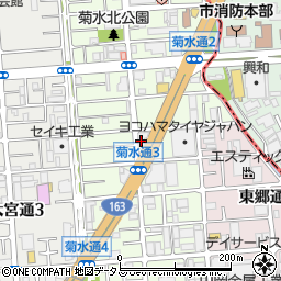 大阪府守口市菊水通3丁目2周辺の地図