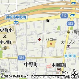 静岡県浜松市中央区中野町570周辺の地図