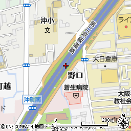大阪府門真市横地周辺の地図