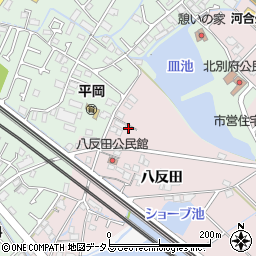 兵庫県加古川市平岡町八反田63-7周辺の地図