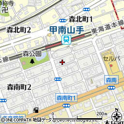 ＬＥＧＡＬＡＮＤ甲南山手周辺の地図