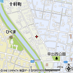 静岡県浜松市中央区十軒町779周辺の地図