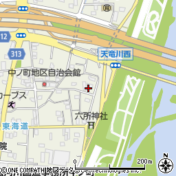 静岡県浜松市中央区中野町1037周辺の地図