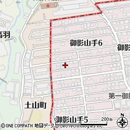 兵庫県神戸市東灘区御影山手6丁目3周辺の地図