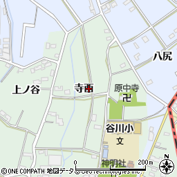 愛知県豊橋市中原町寺西周辺の地図