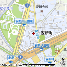 静岡県浜松市中央区安新町224周辺の地図